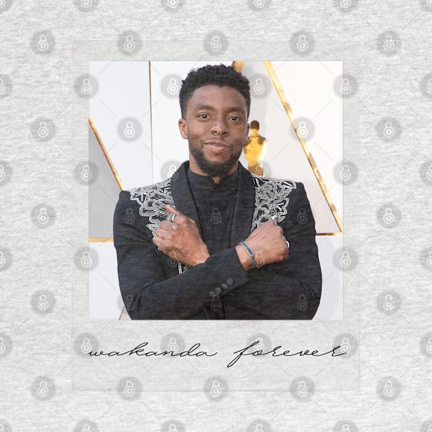 Chadwick Boseman (Wakanda Forever Polaroid) by Young Inexperienced 